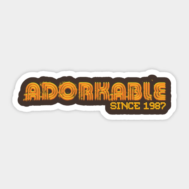 Established Adorkable Sticker by adorkabledustinwood